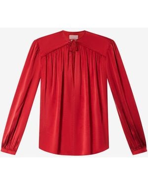 Isabel Marant Top Laraya De Seda - Rojo