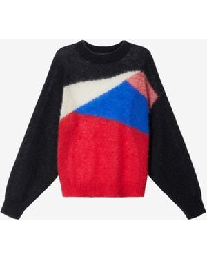 Isabel Marant Jersey Leonard De Mohair - Azul