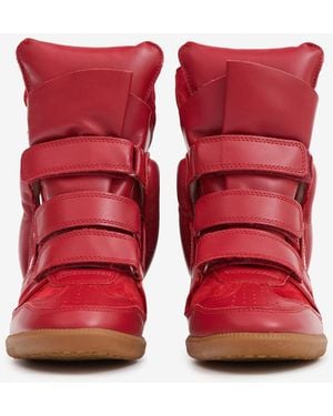 Isabel Marant Bekett Ring Sneakers - Red