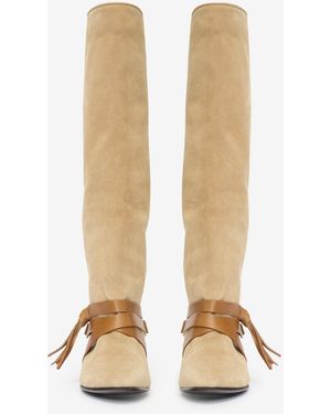 Isabel Marant Silmon High Boots - Blanco