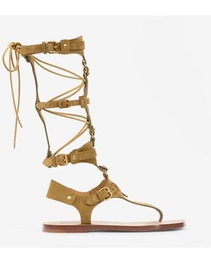 Isabel Marant Sandalias Nensi - Metálico
