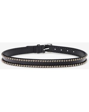 Isabel Marant Zap Leather Belt - White