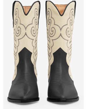 Isabel Marant Duerto Cowboy Boots - White