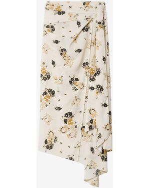 Isabel Marant Falda Faniry De Seda - Blanco