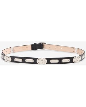 Isabel Marant Depson Leather Belt - White