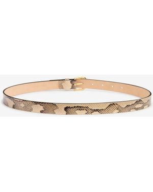 Isabel Marant Zap Leather Belt - White