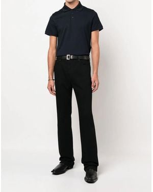 Saint Laurent Cassandre Ysl Logo Polo Shirt Clothing & T-Shirts - Blue