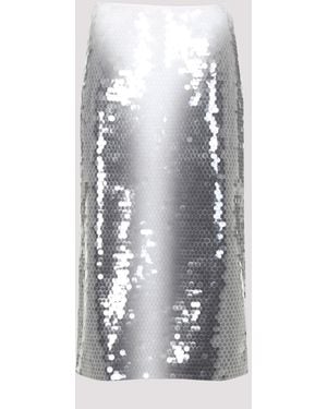 Sportmax Toano Sequined Skirt Polyamide Elastane - Gray