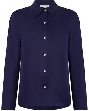 Vince Silk Shirt - Blue