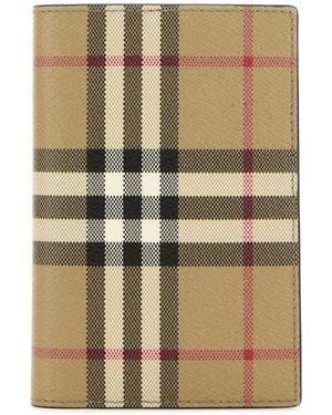 Burberry Printed Canvas Bifold Wallet - Natural