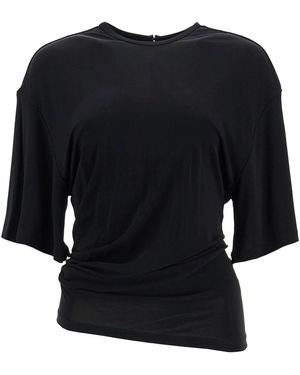 Christopher Esber Top With Side Draping Detail - Black