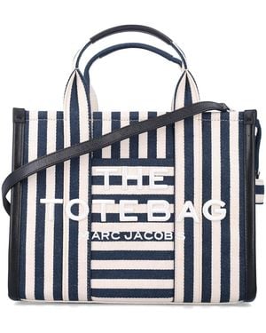 Marc Jacobs The Medium Tote Stripe - White