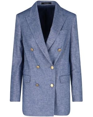 Tagliatore Double-Breasted Blazer - Blue