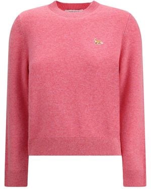 Maison Kitsuné Baby Fox Sweater - Pink