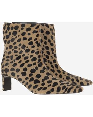 KHAITE Ankle Boots Ona Pony Skin Upper: Cl; Sole: Cl - Brown