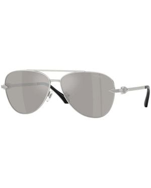 Versace Sunglasses Aviator Full Rim, Frame And Light Mirror Lens Ve228310006G - Brown