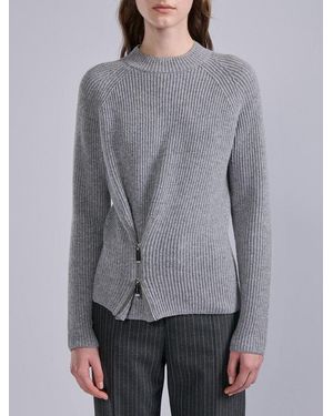 Barbara Bui Barbara Bui Ribbed Knit Jumper - Grey