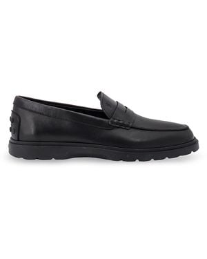 Tod's Leather Loafers - Black