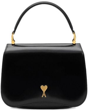 Ami Paris Top Handle "Paris Paris" Bag - Black