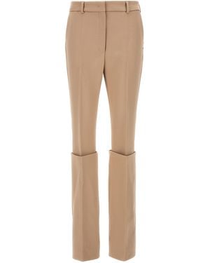 Sportmax Polyester Dress Trousers - Natural