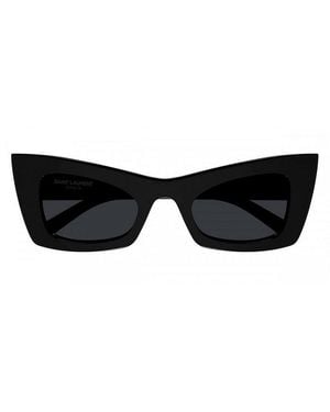 Saint Laurent Sunglasses Cat Eye Full Rim, Frame And Lens Sl702001 - Black