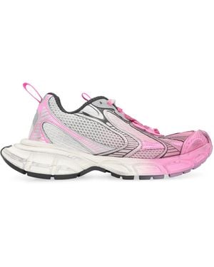Balenciaga Mesh Fabric Low-Top Trainers Polyurethane Trainers - Pink