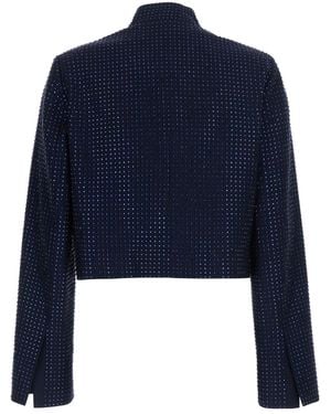 Pinko Blazer Tech Fabric Polyester Blazers - Blue