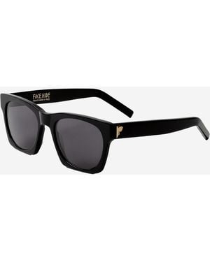 FACE HIDE Logo Sunglasses Acetate - Black