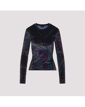 Etro Jersey Top - Blue