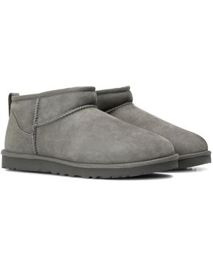 UGG Classic Ultra Mini Boots Shoes - Gray