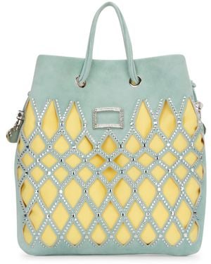 トートバッグ ROGER VIVIER Women Bags RBWAPAH0100UCT Yellow Belle Vivier Bag in leather Yellow Woman
