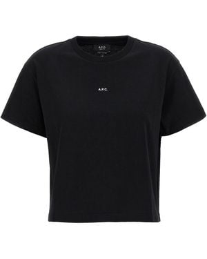 A.P.C. Organic Cotton Logo T-Shirt - Black