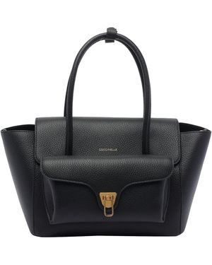 Coccinelle Double Beat Shoulder Bag - Black