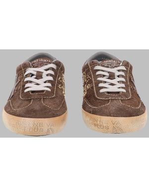 Premiata David Leather Trainers Calf Trainer - Brown