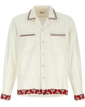 Bode 'Cherry Lane Beaded' Shirt - White