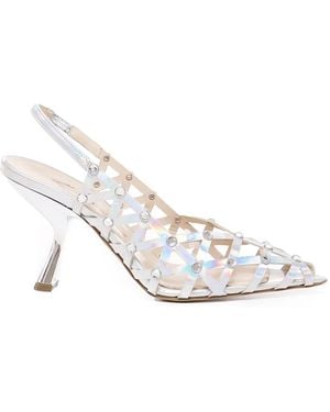 Alchimia Metal Leather Décolleté - White