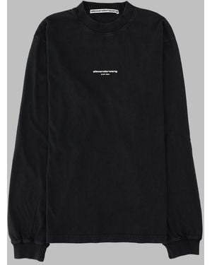 Alexander Wang Graphic Crewneck Sweatshirt - Black