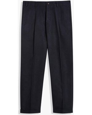 Doppiaa Aantioco Moleskin Trousers With Darts - Blue