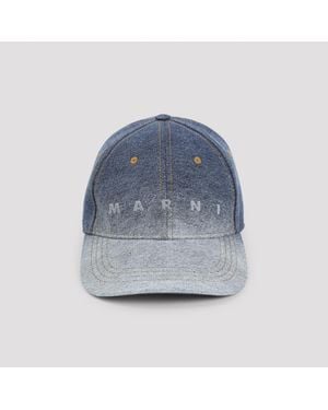 Marni Cotton Hat - Blue