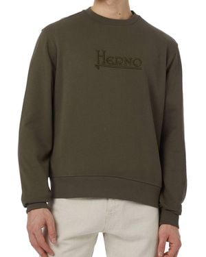 Herno Logo Sweatshirt - Green