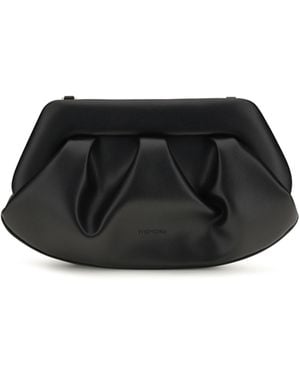 THEMOIRÈ Emera Bios Vegan Leather Clutch Recycled - Black