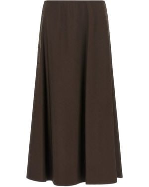 Brunello Cucinelli 'Flute' Skirt - Brown
