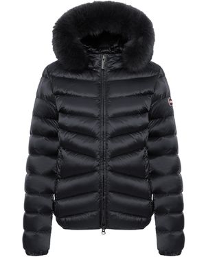 Colmar Piumino Con Pelliccia - Black