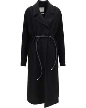 Max Mara Zannata Oversized Wool Double Coat Merino Ovis Aries - Black