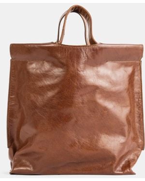Bea Mombaers Shopper S Tumbled Cognac Hand Bags - Brown