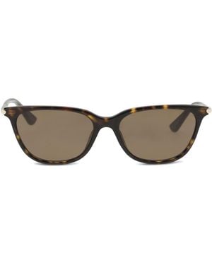 McQueen Cat-Eye Sunglasses Acetate - Metallic