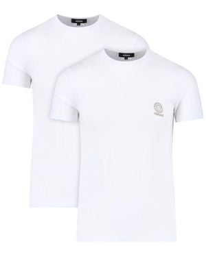 Versace Set Of 2 Medusa T-Shirts - White