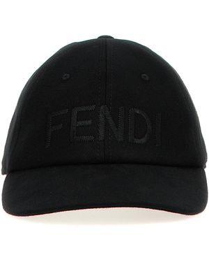 Fendi Logo Cap - Black
