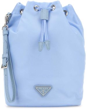 Prada Light Nylon Clutch - Blue