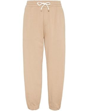 Brunello Cucinelli Tailored Jogger Trousers - Natural